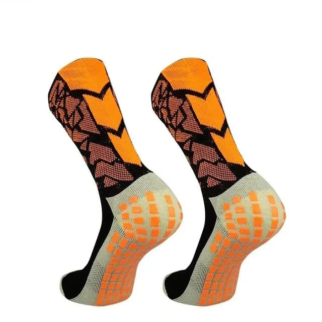 GripKixx Black & Orange Elite Performance Grip Socks