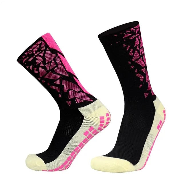 GripKixx Black & Pink Elite Performance Grip Socks