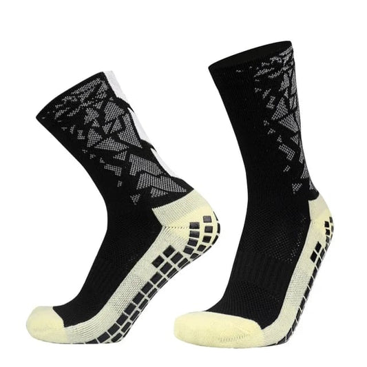 GripKixx Black & White Elite Performance Grip Socks