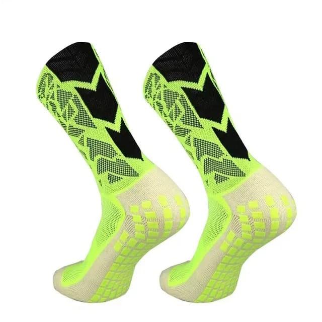 GripKixx Fluorescent Yellow & Black Elite Performance Grip Socks