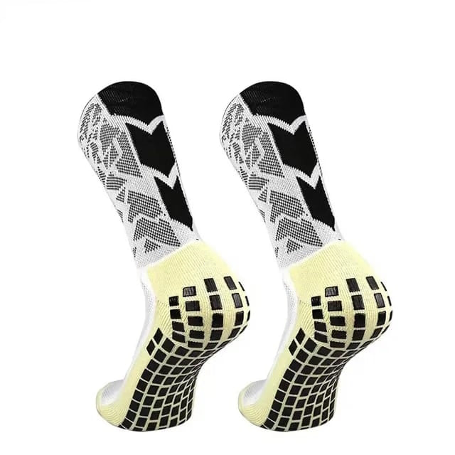 GripKixx White & Black Elite Performance Grip Socks